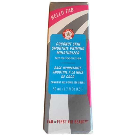 First Aid Beauty Hello Fab Coconut Skin Smoothie Priming Moisturizer 1.7oz New - Picture 2 of 6